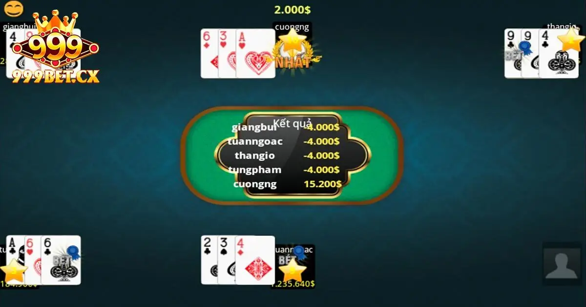 Kinh nghiệm chơi bài ba cây 999bet thắng lớn
